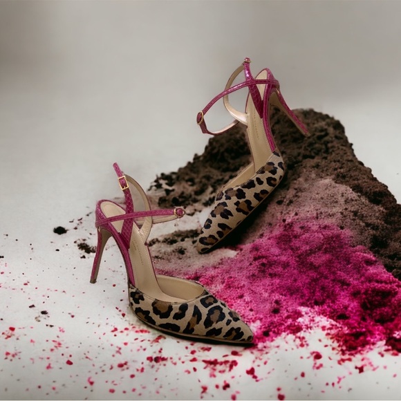 NIB Jennifer Chamandi Vittorio Slingback Pump Heels Size 37.5 $775.00 - Picture 4 of 8